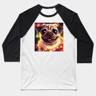 Cute Pug Drawing Baseball T-Shirt